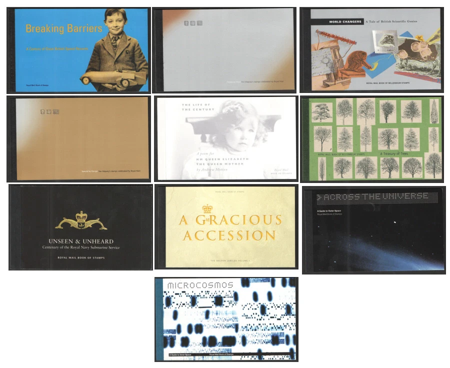 DX21 to DX30 Royal Mail Prestige Booklets MNH. Each sold separately. - Image 1 of 1