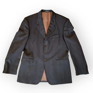 Paul Smith Blazer Mens 42R Brown Red Striped Suit Jacket 100% Wool Made in Italy - Picture 1 of 13