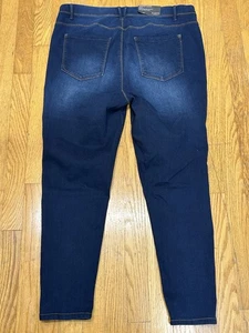Jeggings elásticos minimalistas Curve Appeal para mujer talla 16W lavado oscuro NUEVO - Imagen 1 de 13