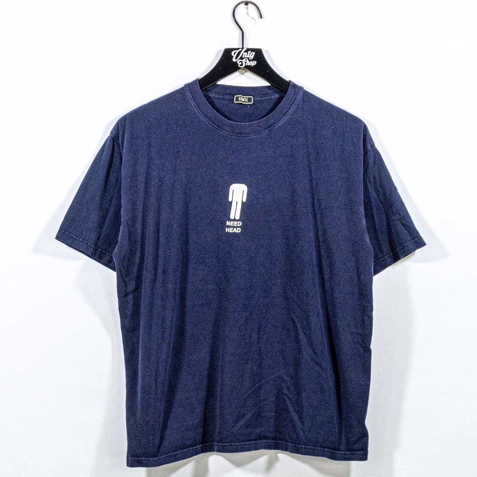 Need Head T-Shirt Adult Humor Sex Parody Medium Y2K Streetwear Joke - Image 1 of 4