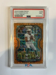 Tua Tagovailoa Miami Dolphins 2020 Panini Prizm #339 Lazer Prizm PSA 9 RC - Imagen 1 de 2