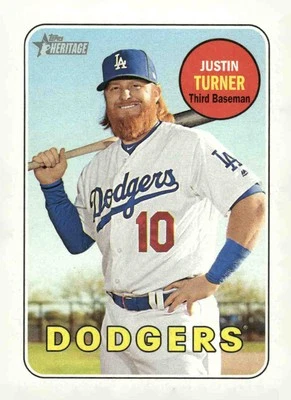2018 Topps Heritage #312 Justin Turner - Image 1 of 2