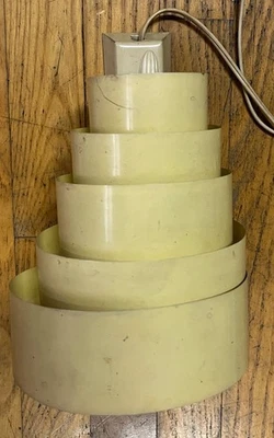 Mid-Century Modern Wall Sconce Vintage Lights Venetian Shade Art Deco 1950’s - Image 1 of 4