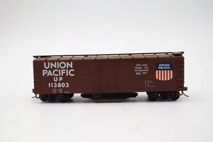 HO Scale Union Pacific Boxcar #113803 Brown – Ship & Travel Automated Railway - Picture 1 of 5
