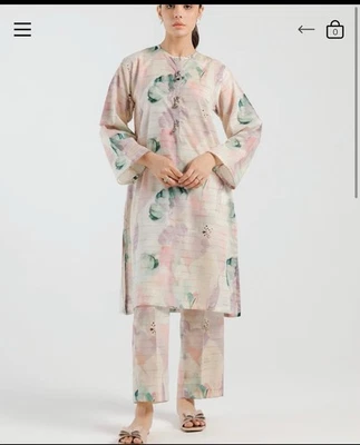 Beautiful Pakistani/indian 2pc desinger dress by ethnc  (small) - Image 1 of 4