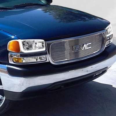 PARA GMC YUKON/SIERRA 1500 2500 CROMO DRL FAROS LED + PARACHOQUES REFLECTOR ÁMBAR Foto 1 de 4