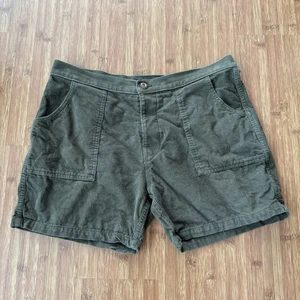 Birdwell Beach Britches Shorts Mens 35x5 Corduroy Button Fly Green Cotton USA - Picture 1 of 13