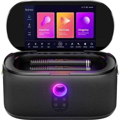 Ikarao Shell S1 Karaoke-Anlage Touchscreen, Inkl. Mikrofon