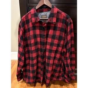 Northwest Territory Größe 2XL 100 % Baumwolle rot/schwarz Langarm zwei Taschen gebraucht, in einwandfreiem Zustand - Bild 1 von 6