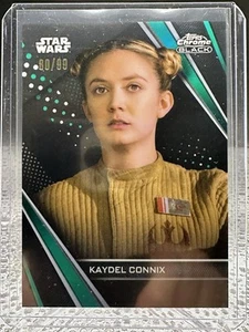 2023 Topps Star Wars Chrome Black Green Refractor /99 Kaydel Connix #71 - Picture 1 of 2