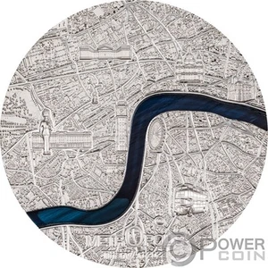 LONDRES Tiffany Art Metropolis pièce de 3 onces en argent 20 $ Palau 2023 - Photo 1/3