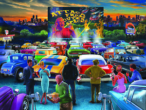 DRIVE IN by Bigelow Illustrations - SunsOut 500 piece puzzle - NEW