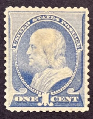 US STAMPS #212 1c  FRANKLIN MINT MOGH cv $90 - Image 1 of 2