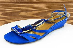 Sandalias sintéticas para mujer MIA talla 7,5 M azul gladiador - Imagen 1 de 7