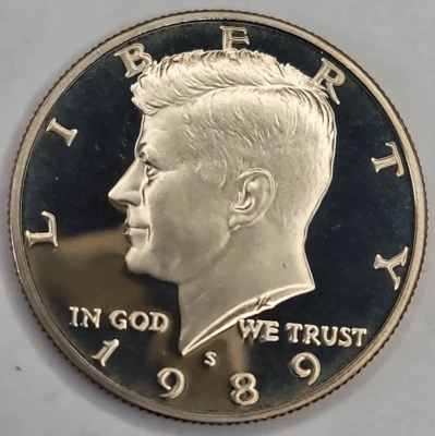 1989 S PROOF DCAM KENNEDY HALF DOLLAR - Image 1 of 4