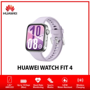 Huawei Watch Fit 4 1.82" 5 ATM AMOLED Bluetooth Android iOS Smartwatch - Purple - Picture 1 of 6