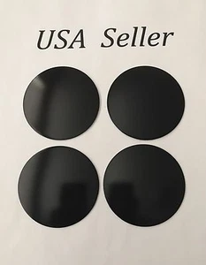 4pcs 3D Black 60mm/2 3/8"Wheel Center Caps Sticker Fit Toyota Cadillac Honda - Picture 1 of 5