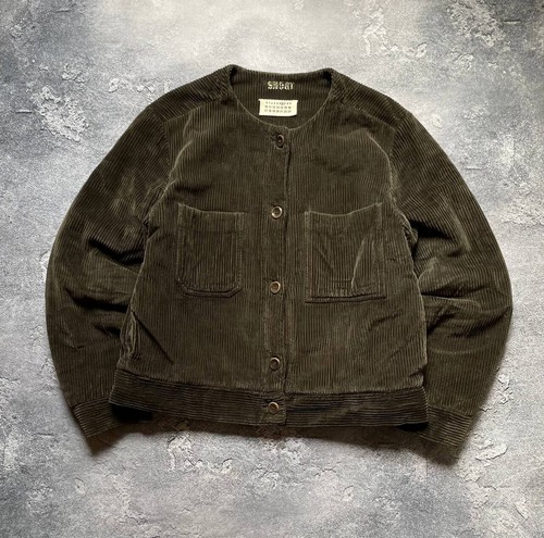 Rara giacca CORTA in velluto a coste marrone Maison Margiela anni 2000 tg 44 ITALIA