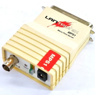 Lantronix MPS1-2 Parallel Printserver 36-pin Centronics BNC ~mit Rechnung - Bild 1 von 3