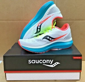 Saucony Women's Endorphin Speed Running Shoes White Mutant - Picture 1 of 7