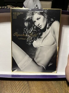 Victoria's Secret Signature Gold Sheer Seduction Thigh Highs Cream size A - Picture 1 of 5
