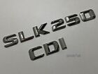 New Mercedes Benz Chrome Silver Slk250 Slk 250 Cdi Rear Boot Back Badges