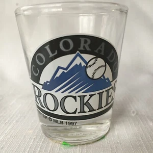 Colorado Rockies Dead Stock Collector Item MLB 1997 Shot Glass 25 Years Old NOS - Bild 1 von 6