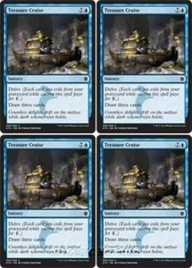 MTG - 4x TREASURE CRUISE - Khans of Tarkir (C) - Picture 1 of 1