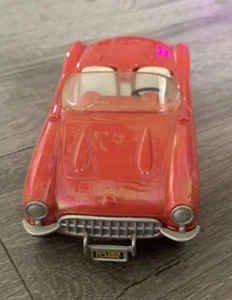 VINTAGE TOY CAR PLASTIC JIMMY TOYS CORVETTE RED 2 DOOR - Picture 1 of 7