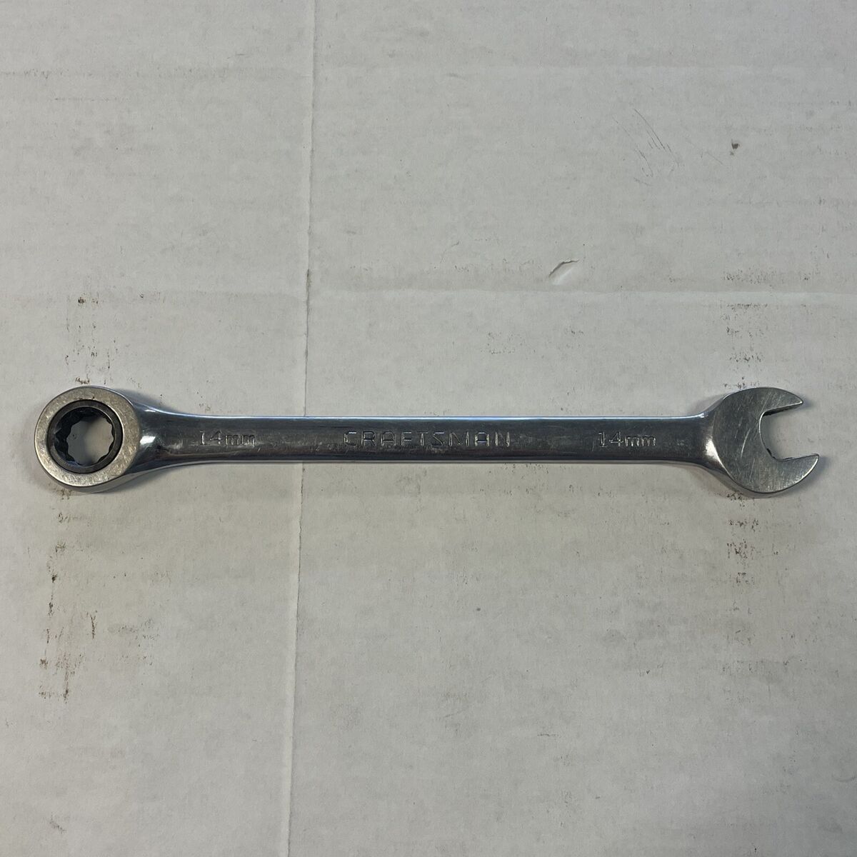 Metric 14mm Size Ratcheting Box Wrench Automotive Hand Metric 14mm Size Ratcheting Box Wrench Automotive Hand