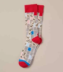 MENS  Scrabble  One size  crew  SOCKS SWAG NEW AU 1111 - Picture 1 of 2