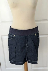ISABELLA OLIVER BLUE UNDER BUMP MATERNITY DENIM SKIRT SIZE 4/6 GREAT CONDITION  - Picture 1 of 8