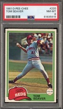 1981 OPC #220 Tom Seaver - PSA NM-MT 8 - Cincinnati Reds - CENTERED - VSCARDS