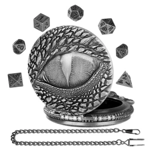 Mini Metal D&D Dice Set 7pcs Polyhedral Dices for TTRPG Fantasy Gaming Accessory - Picture 1 of 12