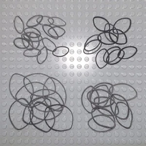 REPLACEMENT FOR LEGO X88/X151/X137/X264 - RUBBER BAND EXTRA SMALL, MEDIUM, LARGE - Picture 1 of 19