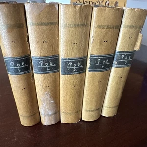 5 EDGAR ALLAN POE VOLUMES - IN GERMAN TEXT - Picture 1 of 24