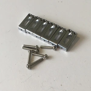 Vintage Spec Tele Fender Strat Modern Steel Saddles Stratocaster NOS Relic 55mm - Picture 1 of 5