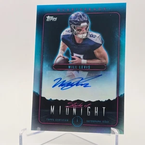 2024 Topps Midnight Will Levis Stroke of Midnight Auto Titans #SMA-WL - Picture 1 of 2
