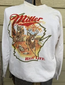 Vintage Miller Rundhalsausschnitt Größe XL Hergestellt in den USA Klassisch Selten Retro Gral Grunge - Bild 1 von 4