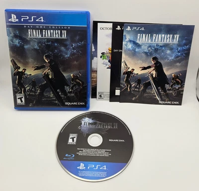 Final Fantasy XV 15: Day One Edition (PlayStation 4, 2016) PS4 CIB Tested - Image 1 of 4
