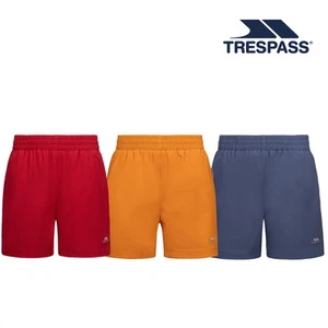 Trespass Boys Swim Shorts Mid Length Elasticated Waist Swimming Trunks Inshore - Picture 1 of 14