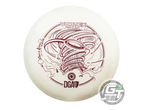 USED DGA [ALLEN] FIRST RUN ProLine Vortex 173g White Maroon Foil Driver Disc - Picture 1 of 2