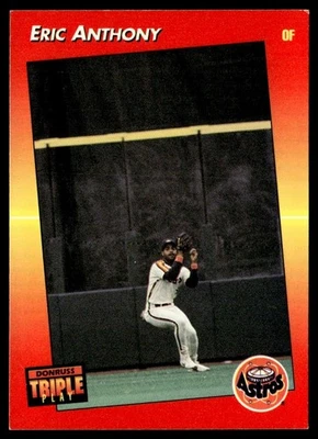 1992 Triple Play Eric Anthony Houston Astros #18 - Image 1 of 2