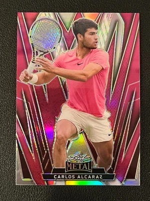 Carlos Alcaraz 2024 Leaf Metal Pink Refractor /6 LMB-9 - Image 1 of 2