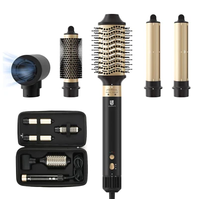Secador de cabelo ferro de ondulação 5 em 1 modelador de cabelo secador de cabelo com escova rotativa - Imagem 1 de 4