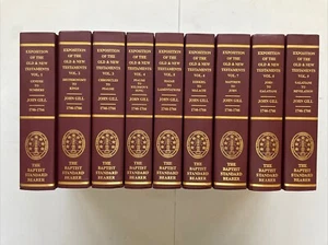John Gill Ausstellung des Alten & Neuen Testaments Baptist Standartenträger Set 9hc - Bild 1 von 2