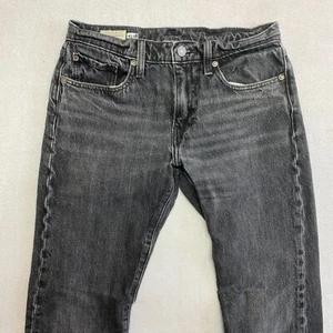 Pantalones de mezclilla Levi's Premium 502 para hombre 29 negros pierna recta pantalones sin agua - Imagen 1 de 11