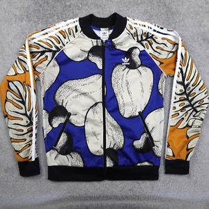 Adidas x Farm Rio Superstar Jacket Women's Medium SST Track Full Zip Cashews - Picture 1 of 10