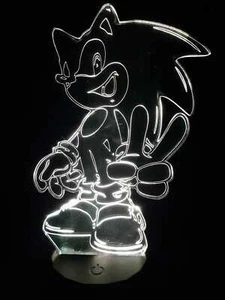 Lampara led rgb multicolor cable usb mando a distancia Sonic videojuego rapido - Bild 1 von 3