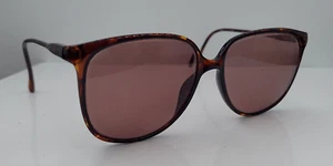 Vintage Terri Brogan 8816 Tortoise Oval Sunglasses Slovenia FRAMES ONLY - Picture 1 of 7
